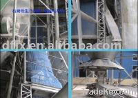 Gypsum production line with fluidized furnace