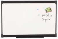 porcelain whiteboard, graphite finish frame