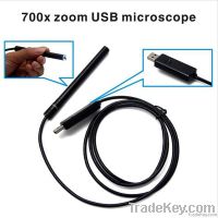 waterproof USB microscope 700x zoom Endoscope 4 led 10mm lens