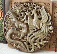 Dragon & Swan Carving