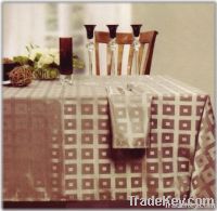 100%polyester elegant jacquard  table cloth