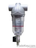 Spin down water filter