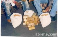 Alluvila Gold Dust, Au-Metal, Gold Powder, Raw Gold Bar