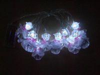 BATTERY OPERATED 10 LED SNOWMAN LIGHT SET