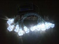 BATTERY OPERATED 10 LED CHRISTMAS SANTA LIGHT SET