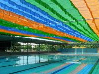 colorful sunshade net for kindergarten,swimming pool,parking areas