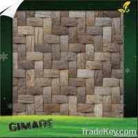 coconut veneer wood mosaic