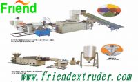 Plastic recycle pelletizing line