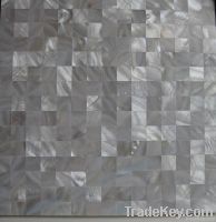 Freshwater shell mosaic tiles for interior decoration