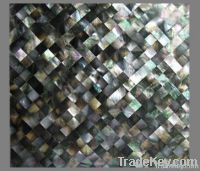 Black lip shell mosaic tiles for interior decoration