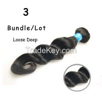 Brazilian Loose Wave Hair 3 Pcs 6A Unprocessed Brazilian Virgin Hair Loose Wave Wet And Wavy Virgin Brazilian Hair