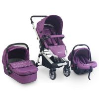 New and Luxury Design baby pushchair 3 in 1 Travel System with EN1888:2012 certificate