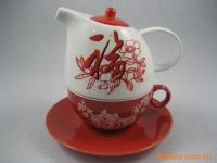 Lamps and lanterns, tea set, Vases