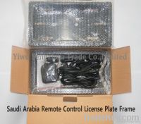 Saudi Arabia remote control license plate frame