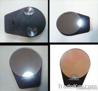 Light up 10X magnifying makeup mirror/shaving mirror with suction cups