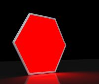 LED color panel light rhombic