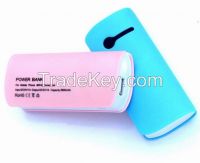 ABS Plastic Mobile Phone Power Bank 7800mah with Led Indicators