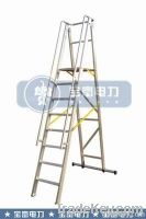 Aluminum folding platform ladder