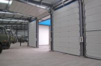 Industrial sliding up doors