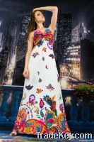 Soft Sleeveless Polyester Maxi Summer Dress 2012