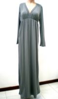 Women's Apparel-Long Sleeve Plain Maxi