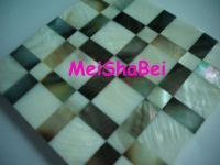 black mop shell and chinese river shell mosaic tiles, decorative tiles