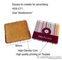 Square Tin Box for Coasters