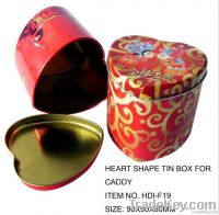 Heart Tin Box for Cake