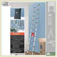 2.9m telescopic aluminum ladder with EN131