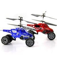 UDI U821 Air & Ground 3.5CH Amphibious Multi-purpose RC Car Helicopter With Missile