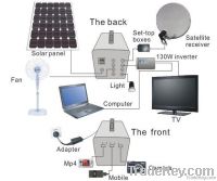 Solar LED bulb Lighting System for house with mobile recharge