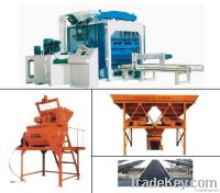 Full automatic concrete brick making machine