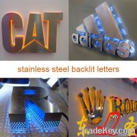 Well fabricated stainless backlit sign