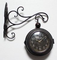 DOUBLE SIDES IRON CLOCK