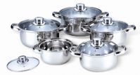 10 pieces stainless steel cookware set