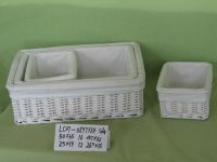 Willow White Basket