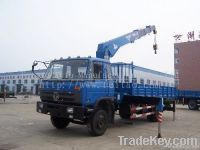 8ton stright arm truck-mounted crane&lorry loading crane