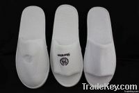 white hotel 100% cottom open toe slipper