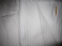 white f 1-3cm stripe  hotel bed sheet 100% cotton cvc 