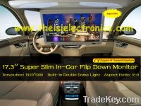 17&#039;&#039; Super Slim LED Roof Mount Flip Down Car Monitor