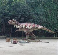 Robotic allosaurus with moving
