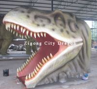 Huge T-rex head landscape