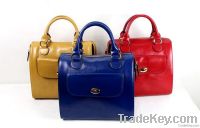 Oil wax leather handbag