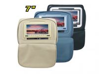 car headrest monitor with zipper