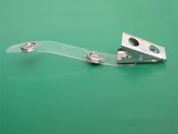 2-holes Badge Clip W/clear