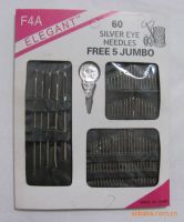 Sewing Needle Kit, 60pcs Silver Eye