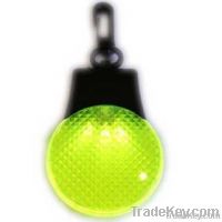 Led flashing reflector light keychain