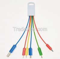 New Design 6 in 1 USB charging Cable for i4/i5/i6 or other smart phones