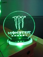 Acrylic led edge lighting sign