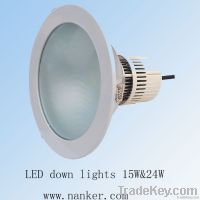 Sell 15W/24W/30W downlights(with glass)